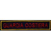 Patch a strappo rettangolare con scritta "GUARDIA COSTIERA"